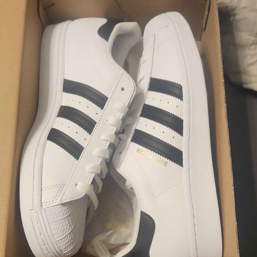 Adidas White and Black Sneakers Classic Design